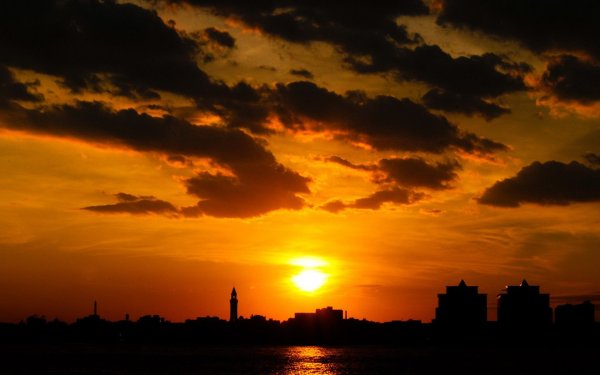 Вид из окна рассвет