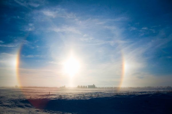 Эффект гало три солнца