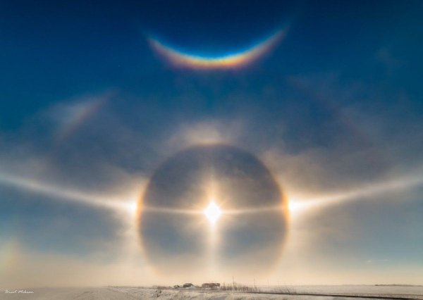 Гало ореол вокруг солнца