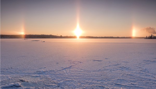 Гало Радуга вокруг солнца