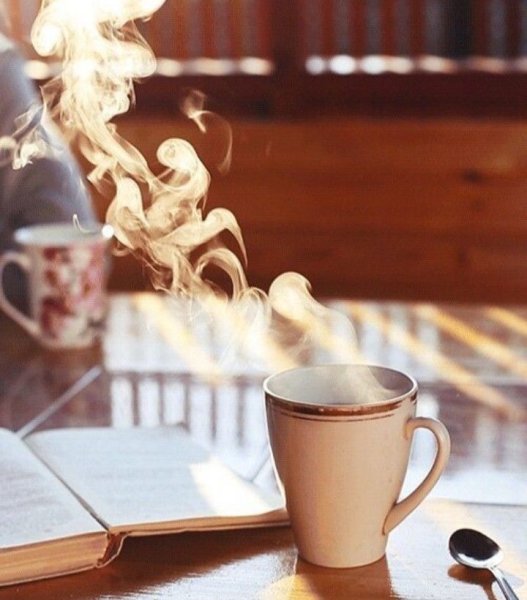 Дымящаяся Кружка с чаем