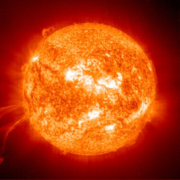 Красивое солнце