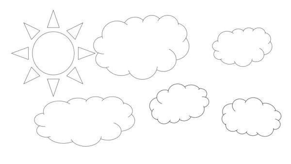 Радуга для раскрашивания