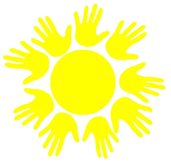 Разноцветное солнышко