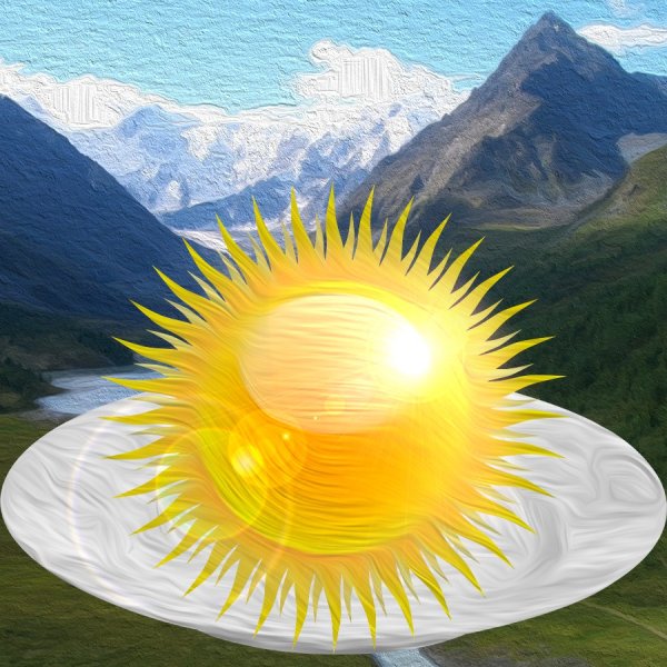 Солнце на блюде едят