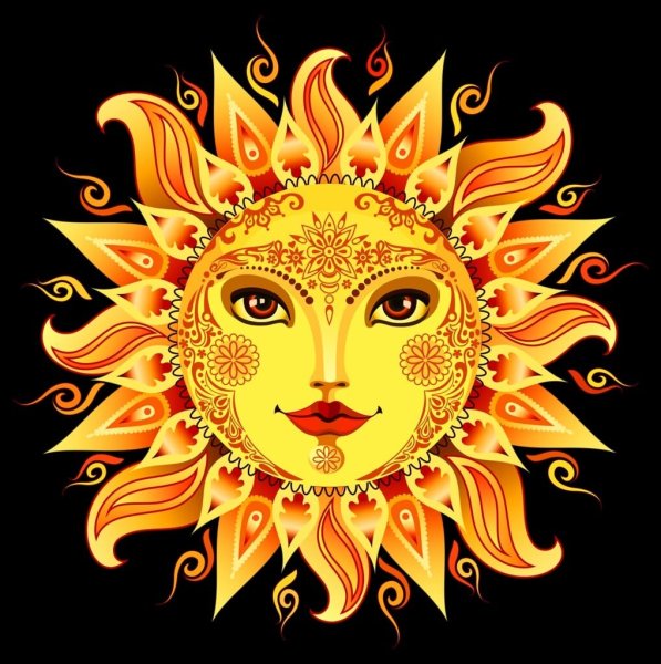 Изображение солнца русскими художниками