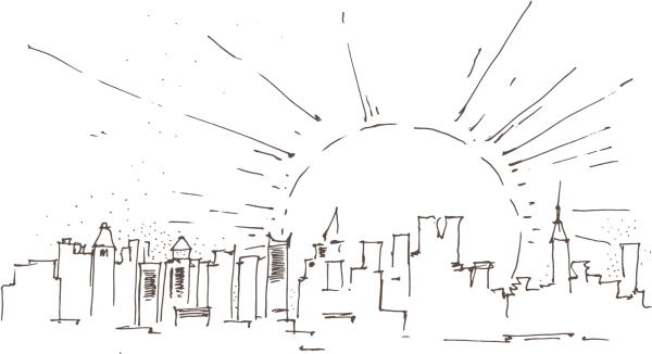 Схематичный рисунок города