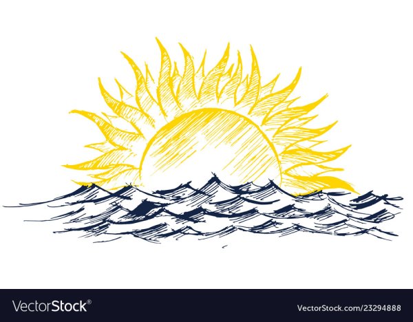 Нарисовать восходящее солнце