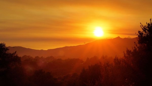 Закат на реке