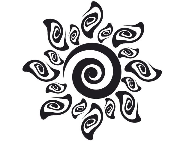 Стилизованное изображение солнца