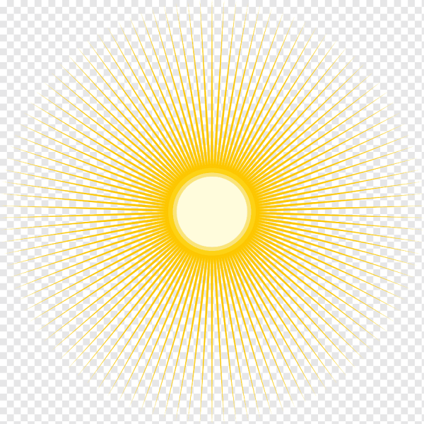 Солнце на прозрачном фоне