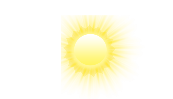 Лучи солнца без фона