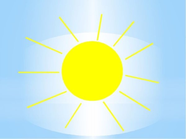 Солнце радужные лучи