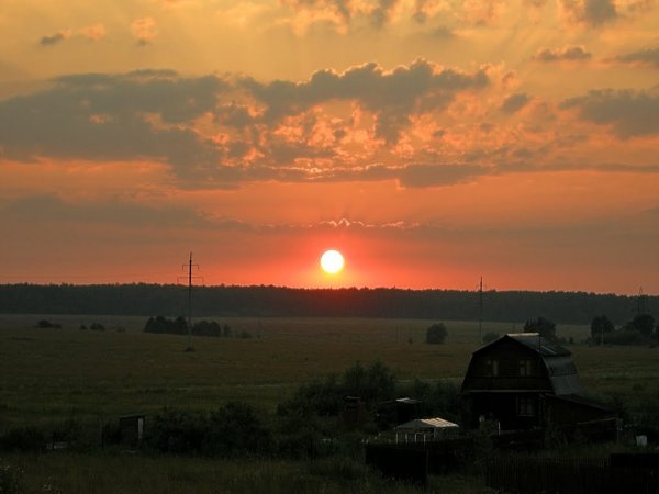 Солнце садится