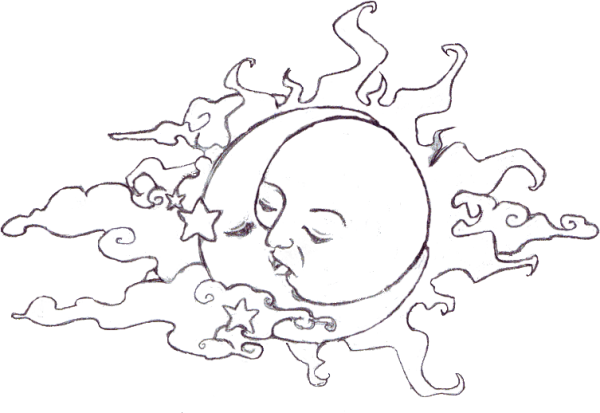 Солнце и земля раскраска