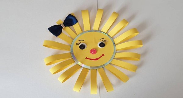 Солнышко из бумаги
