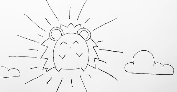 Ежик и солнце