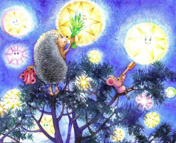 Медвежонок с ромашкой из мультика