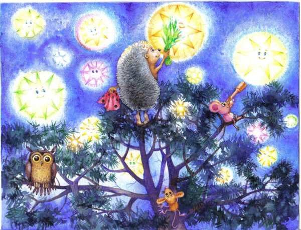 Смешные открытки с ежиком