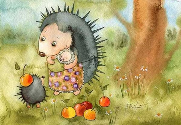 Ёжик и солнце доброе утро