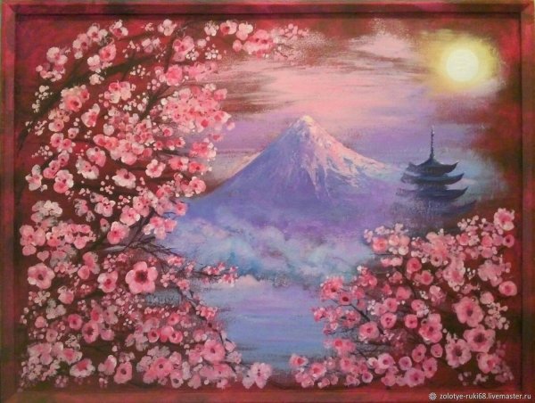 Обои на телефон Япония закат