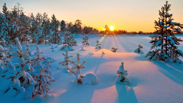 Рассвет зимой