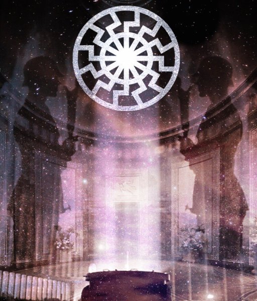 Чёрное солнце fashwave