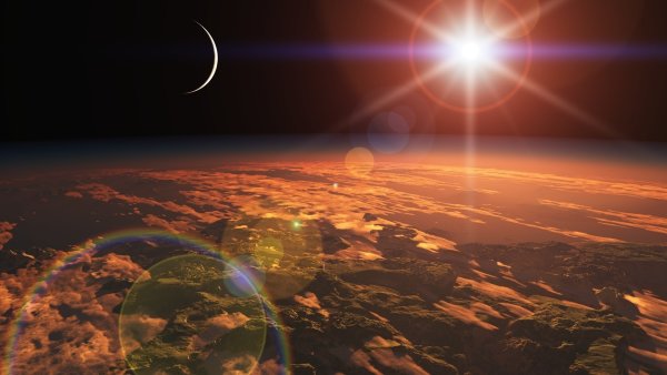 Солнце и земля