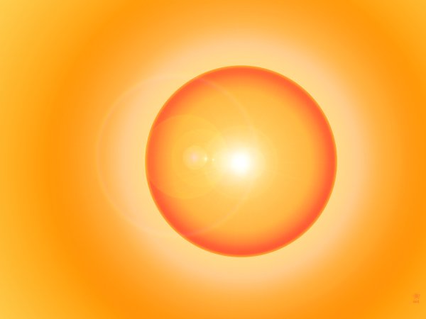 Оранжевое солнце