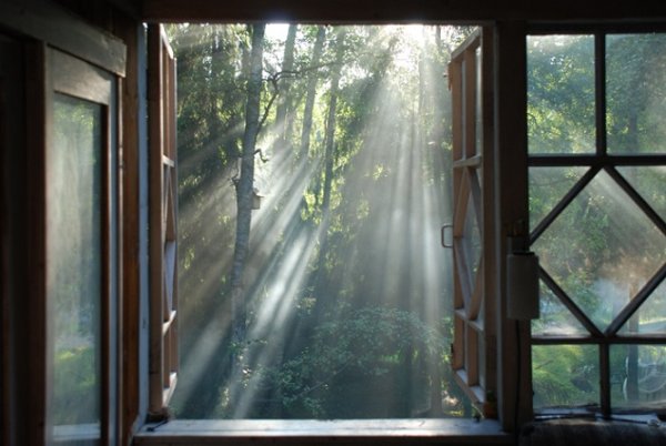 Луч солнца в окне