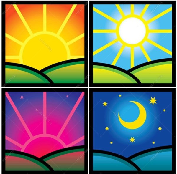 Части суток солнышко