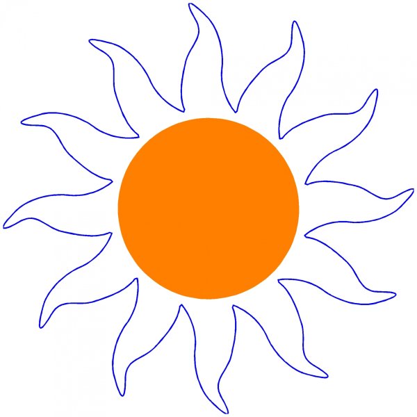 Солнце рисунок