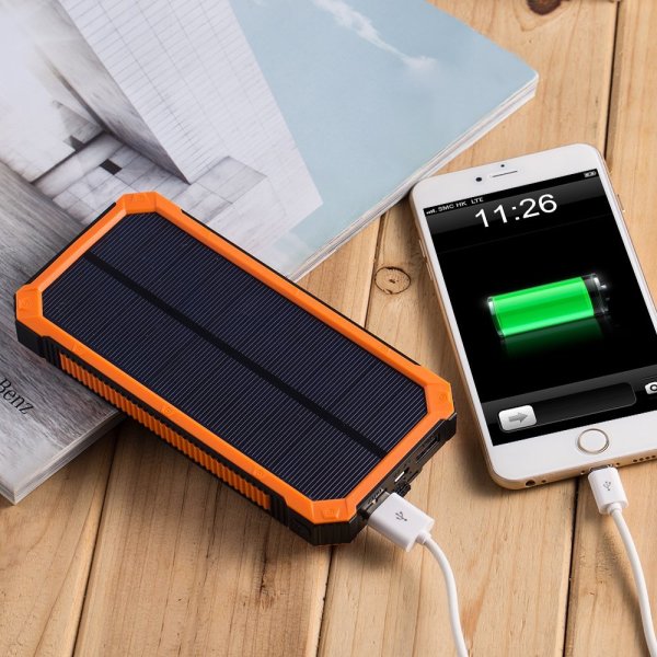 Power Bank Солнечная батарея 15000 зеленый
