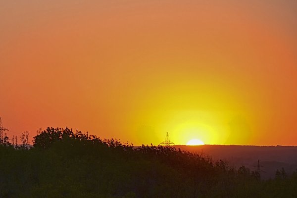 Солнце садится