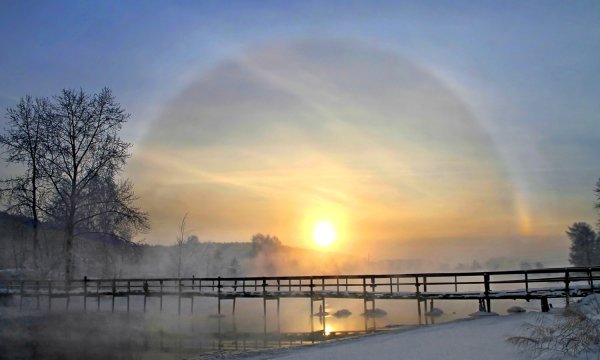 Эффект гало Радуга