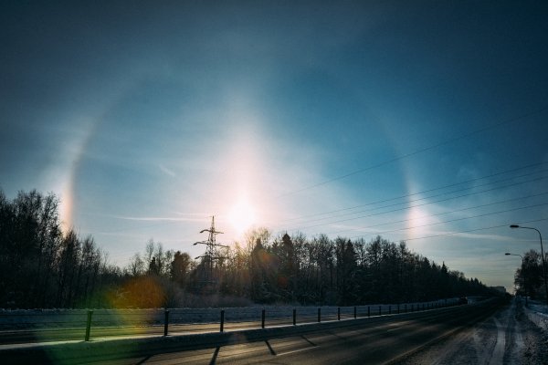 Солнечное гало в Москве