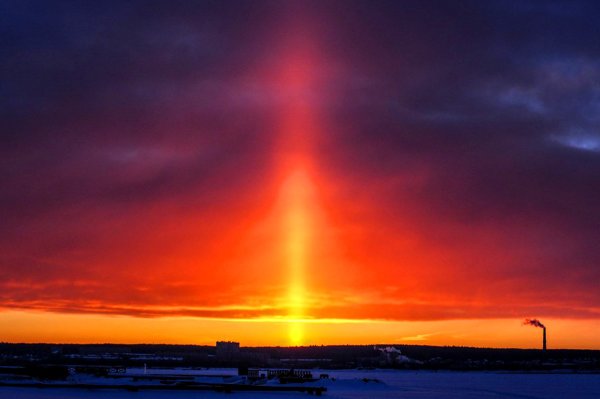 Гало Солнечный столб