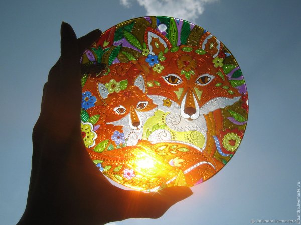 Ловец солнца витраж