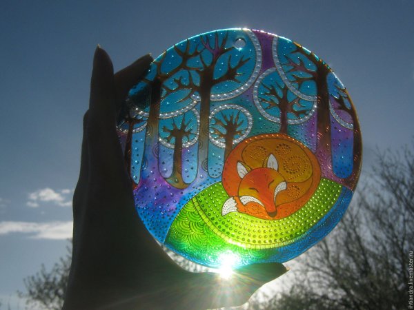 Ловец солнца витраж