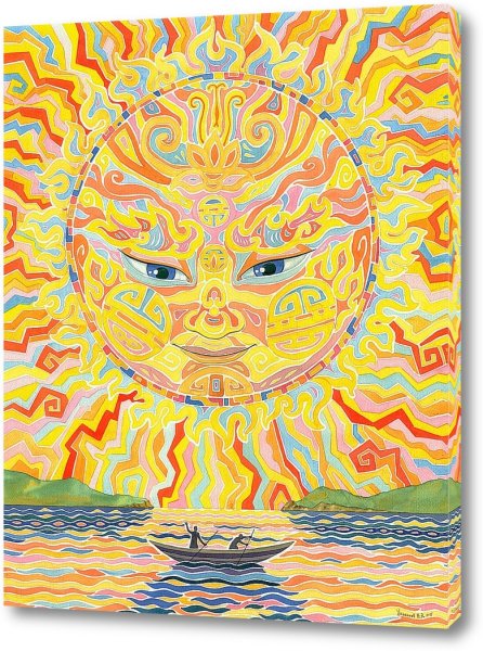 Картина солнце этно