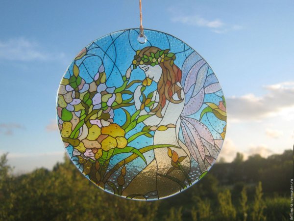 Витражный Ловец солнца