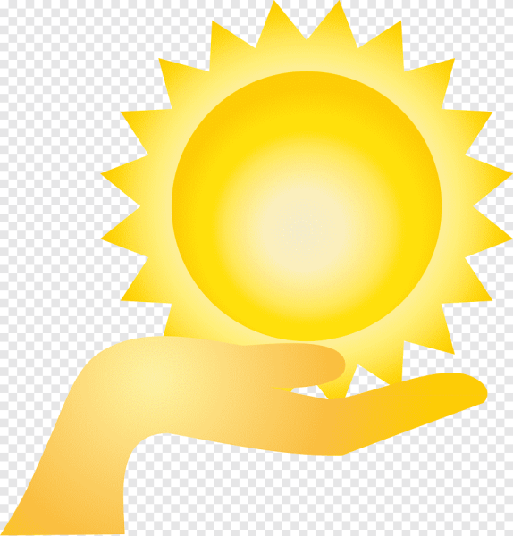 Солнце в руках логотип