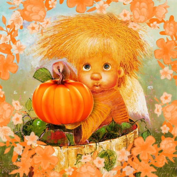 Пейзаж в теплых тонах