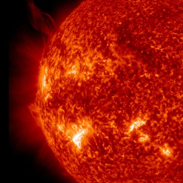 Солнце вид из космоса