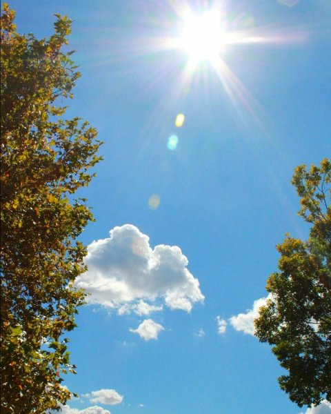 Солнышко с облачком