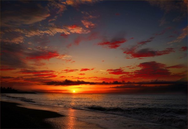 Ава море закат