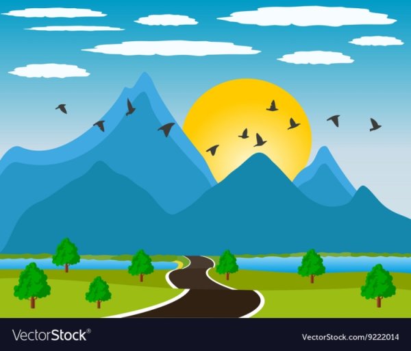 Нарисуй горы солнечной Долины