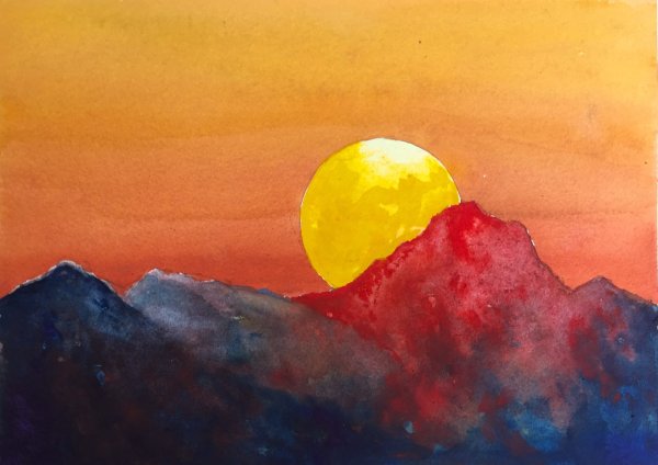 Фантастический пейзаж для детей