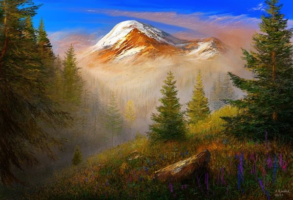 Солнце живопись