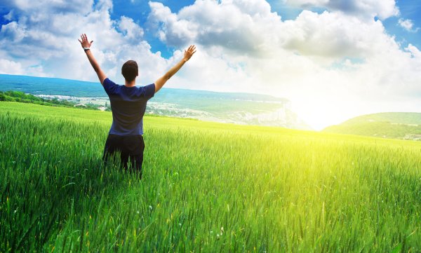 Здоровый счастливый человек